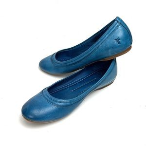 FRYE Agnes Blue Ballet Flats Slip ons 8.5